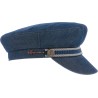 denim sailor cap