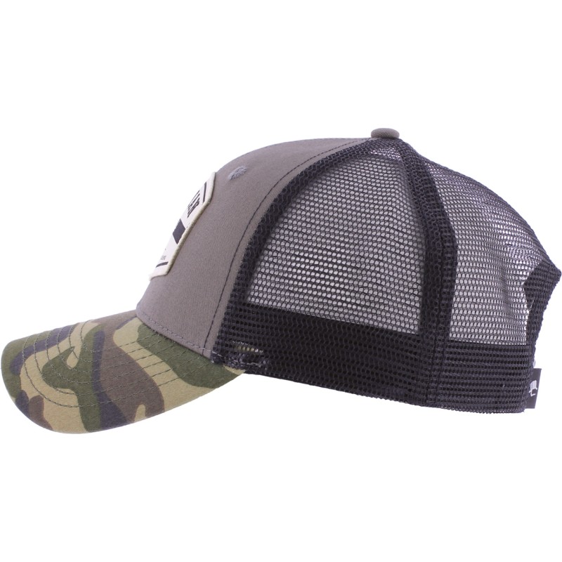 Casquette trucker avec visière camouflage, fermeture plastique "snapba Casquette trucker avec visière camouflage, fermeture plastique "snapba