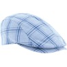 Casquette plate à carreaux