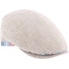 Casquette plate unie avec bande arrière et doublure en