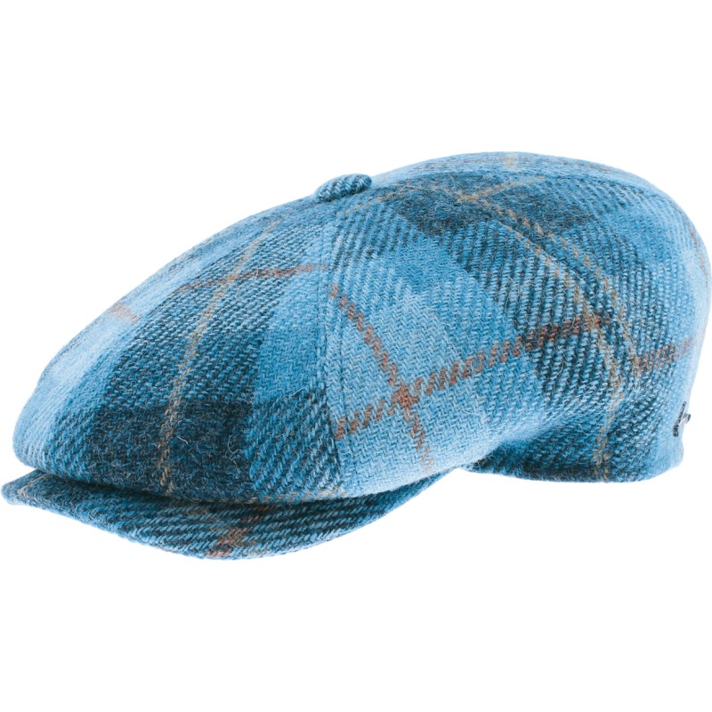Casquette plate, tissus Harris Tweed Casquette plate, tissus Harris Tweed