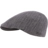 Casquette plate en laine chevron unie