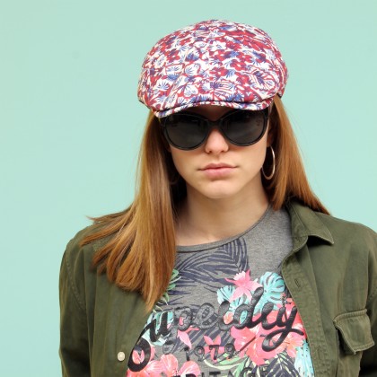 Casquette plate formée Hawai multicolore