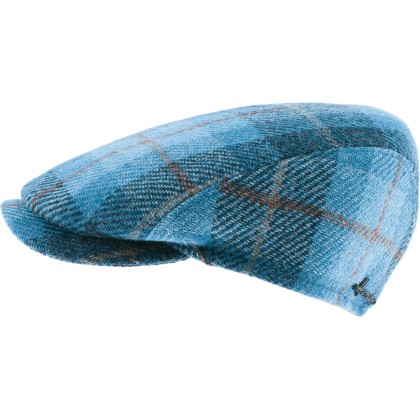 Casquette plate, tissus Harris Tweed