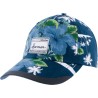 Casquette baseball à motif tropical avec badge rectangulaire