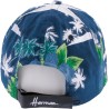 Casquette baseball à motif tropical avec badge rectangulaire