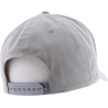 Casquette baseball en coton unie avec badge rectangulaire et dessous v