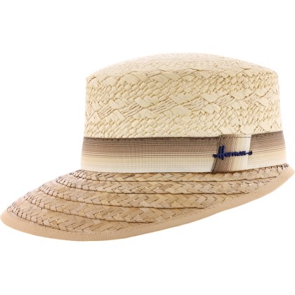 Casquette en paille  colorée