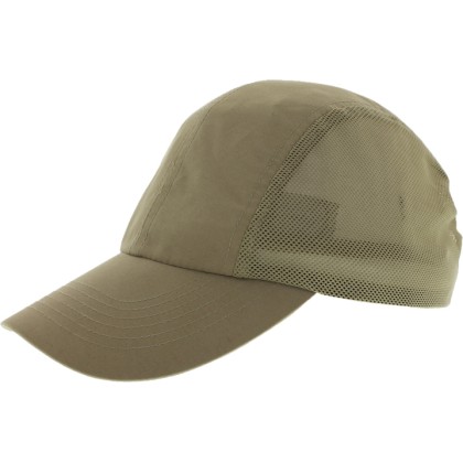 Casquette microfibre unie avec filets sur côté