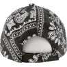 Casquette baseball à motif bandana avec fermeture velcro