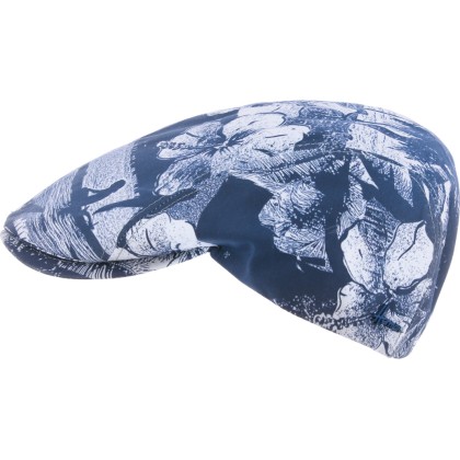 Casquette plate formée à motif tropical