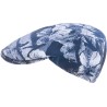 Casquette plate formée à motif tropical