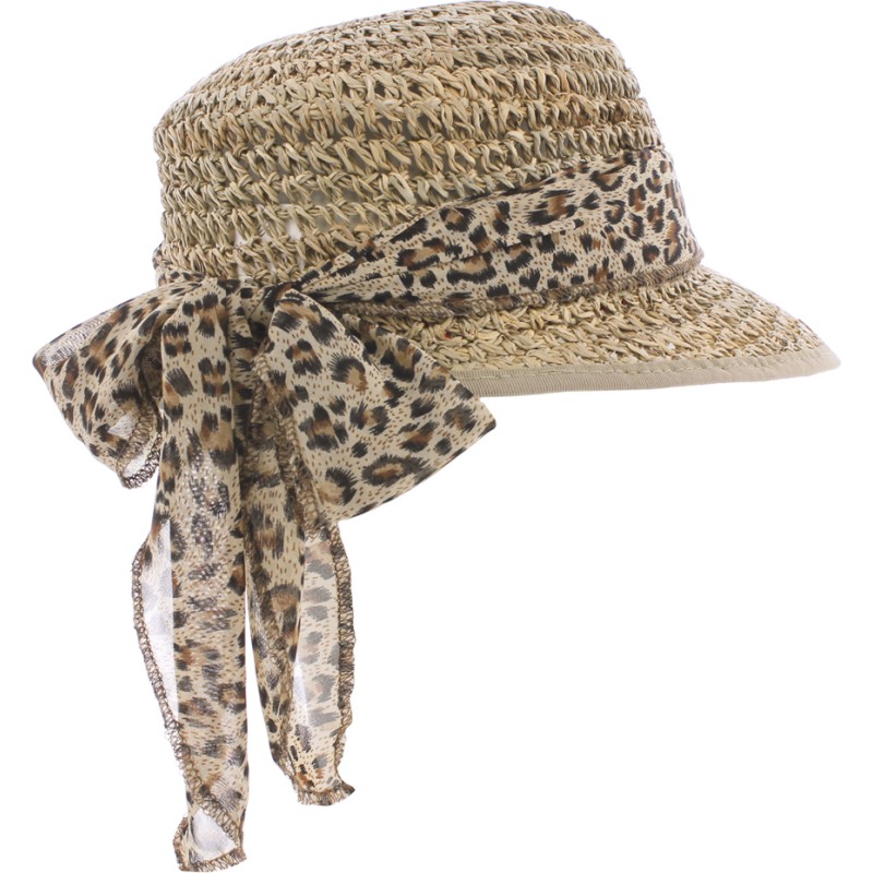 Casquette en paille jonc de mer décoration foulards Casquette en paille jonc de mer décoration foulards
