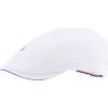 Casquette plate en coton piqué unie avec visière sandwich