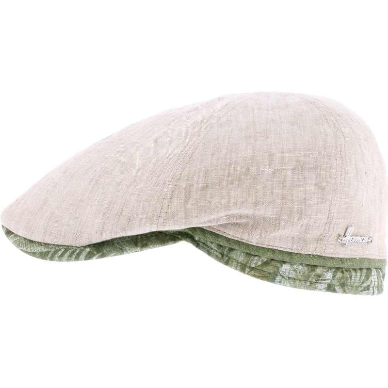 Casquette plate unie avec visière et bande arrière en t