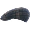 Casquette plate en tartan avec visière avec visière san