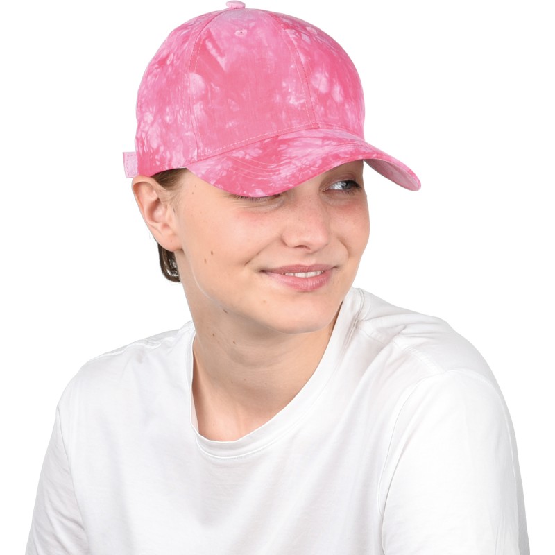 Casquette baseball en coton teinté façon tie and dye Casquette baseball en coton teinté façon tie and dye