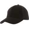 Casquette forme baseball en velours uni
