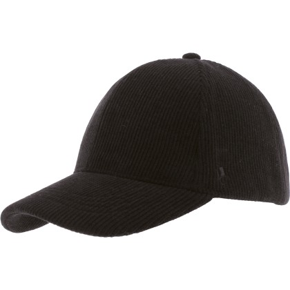 Casquette forme baseball en velours uni