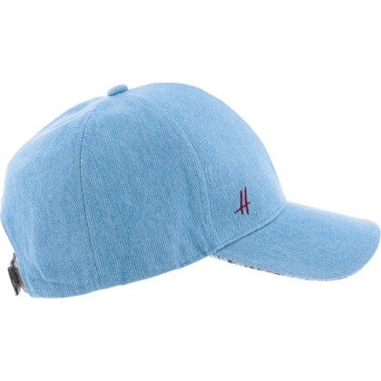Baseball cap CONQUEST with under peak in striped line.Adjustable
