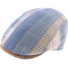 Casquette plate patchwork avec visière en liège