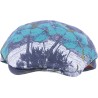 Casquette plate formée à motif tropical