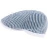 Casquette 6 côtes à rayures, avec visière bande arrière en tissu à mot