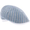 Casquette 6 côtes à rayures, avec visière bande arrière en tissu à mot