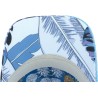 Casquette baseball à motif tropical et mesh uni. Fermeture arrière vel