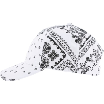 Casquette baseball à motif bandana avec fermeture velcro