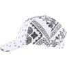 Casquette baseball à motif bandana avec fermeture velcro