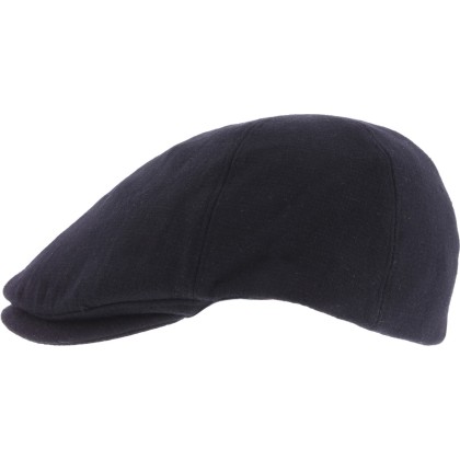 Casquette bec de cane laine unie