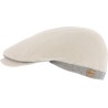 Casquette formée slim bicolore en lin