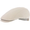 Casquette formée slim bicolore en lin