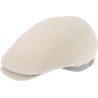 Casquette formée slim bicolore en lin