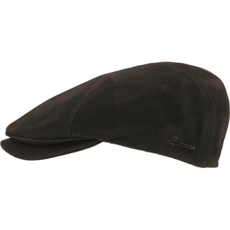 Casquette 6 côtes en cuir