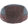 Casquette plate patchwork et chinée