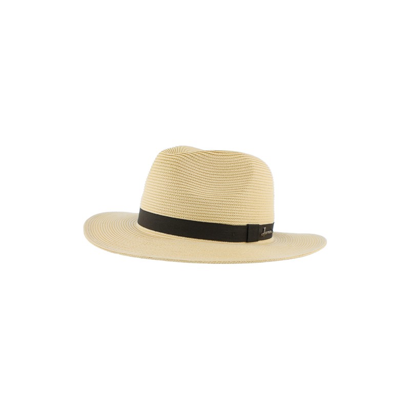 Chapeau grand bord en paille polypropylène cousue imper