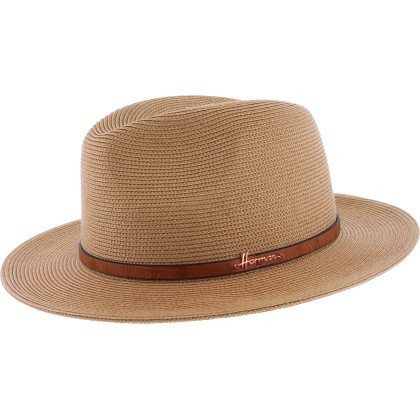 Chapeau grand bord en paille polypropylène cousue imperméable