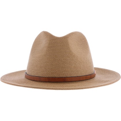 Chapeau grand bord en paille polypropylène cousue imperméable