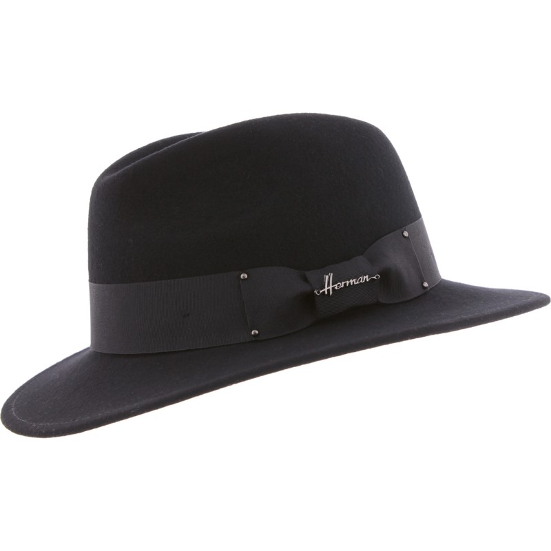 CHAPEAU GRAND BORD COUPE COUSU EN FEUTRE DE LAINE CHAPEAU GRAND BORD COUPE COUSU EN FEUTRE DE LAINE