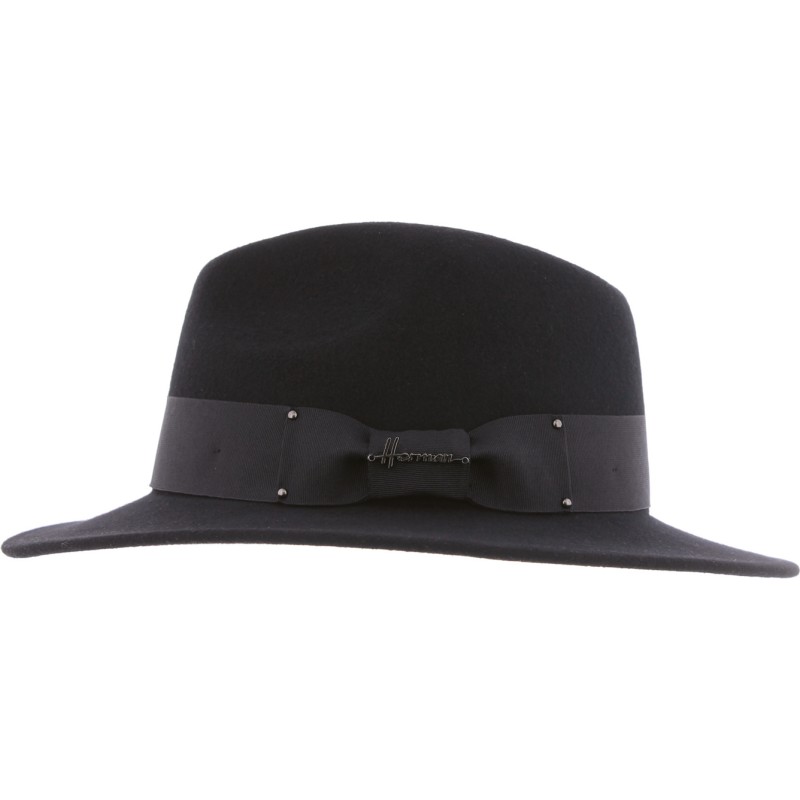 CHAPEAU GRAND BORD COUPE COUSU EN FEUTRE DE LAINE CHAPEAU GRAND BORD COUPE COUSU EN FEUTRE DE LAINE