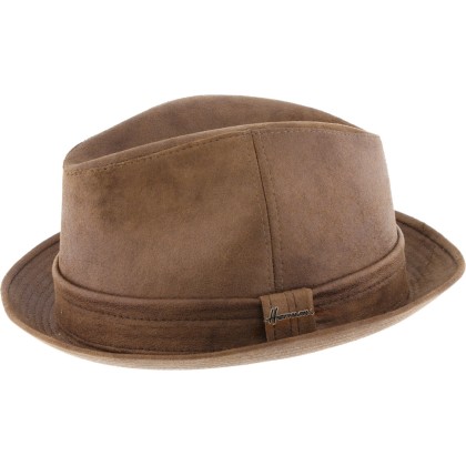 Chapeau petit bord formé imitation cuir