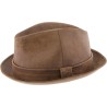 Chapeau petit bord formé imitation cuir