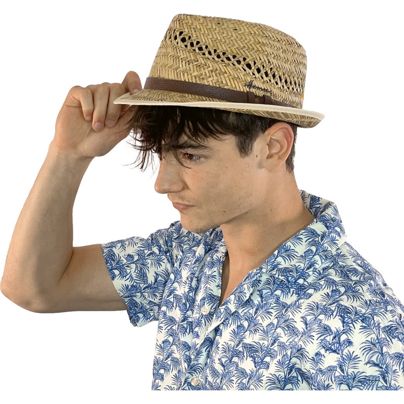 natural straw small brim hat natural straw small brim hat