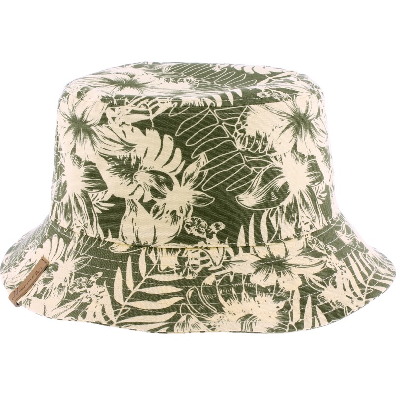 bob herman ete en coton, imprimé tropical palmier hibiscus