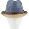 Chapeau petit bord bicolore