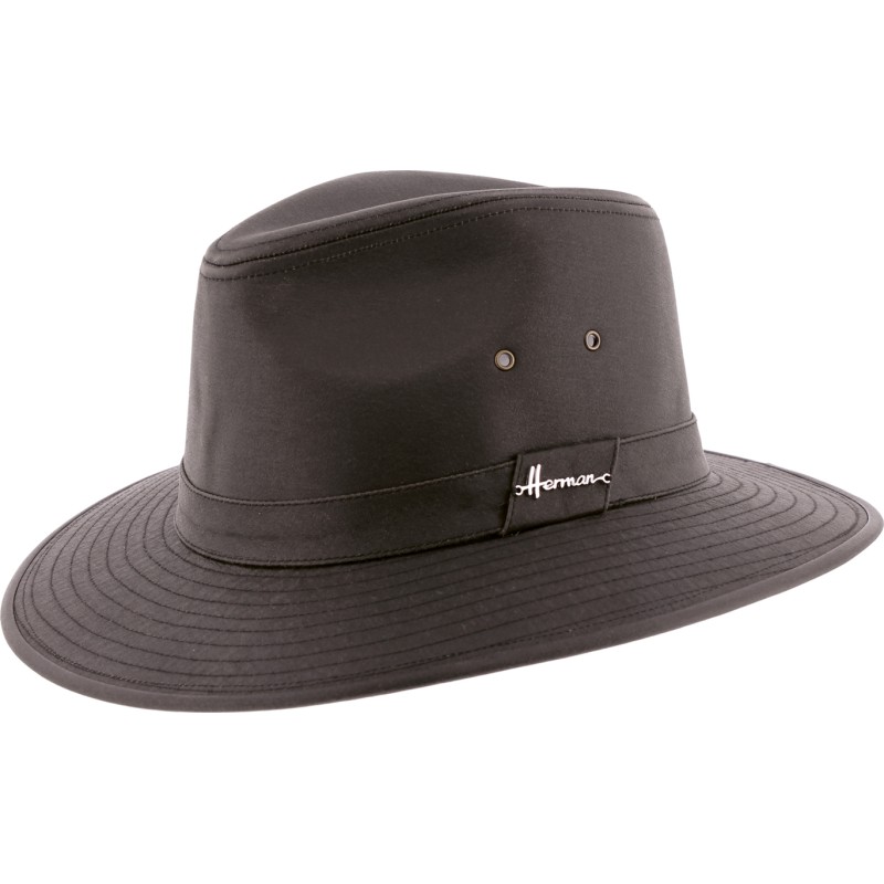 Chapeau pluie grand bord imperméable ou tissu effet dél