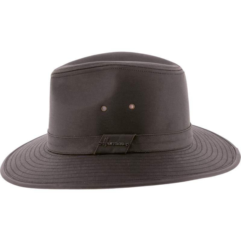 Chapeau pluie grand bord imperméable ou tissu effet dél