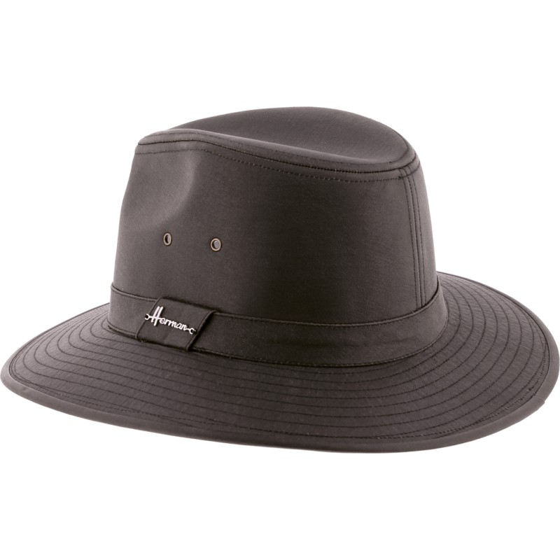 Chapeau pluie grand bord imperméable ou tissu effet dél